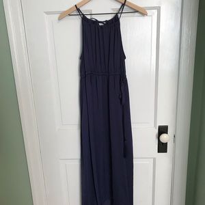 Evening blue maternity dress